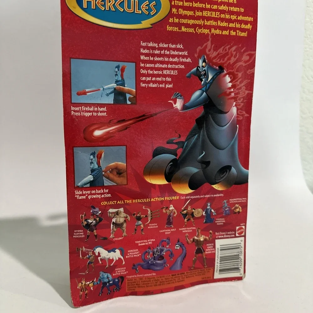 Fireball Shooting Hades Disney's Hercules 1997 Mattel SIGNED BY James Woods